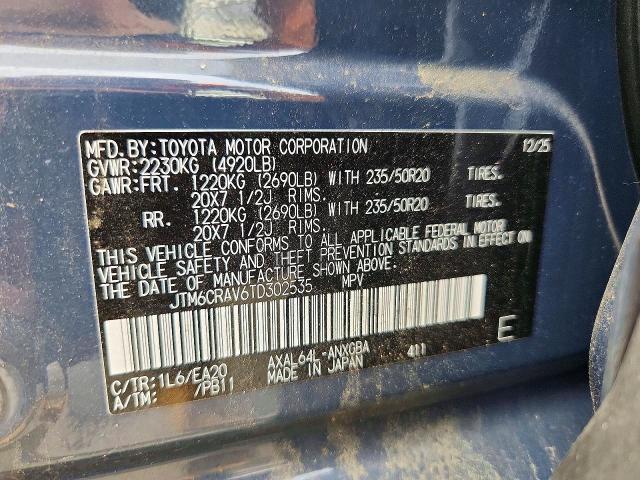 Продажа на аукционе авто 2026 Toyota Rav4, vin: JTM6CRAV6TD302535, номер лота: 66246136