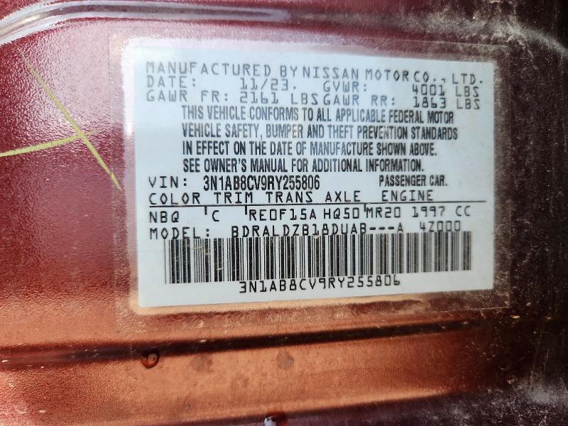 Aukcja sprzedaży 2024 Nissan Sentra, vin: 3N1AB8CV9RY255806, numer aukcji: 65684436