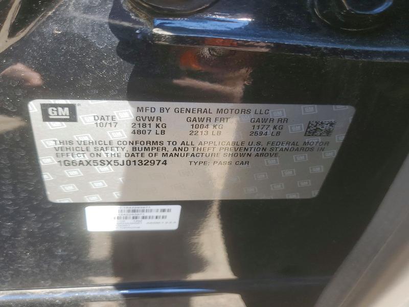 Продаж на аукціоні авто 2018 Cadillac Cts, vin: 1G6AX5SX5J0132974, номер лоту: 66180286