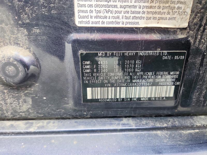 Продаж на аукціоні авто 2010 Subaru Legacy, vin: 4S3BMCG68A3211567, номер лоту: 64710056