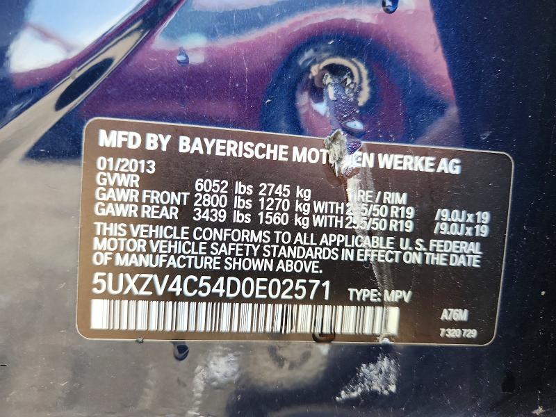 Aukcja sprzedaży 2013 Bmw X5, vin: 5UXZV4C54D0E02571, numer aukcji: 65698926