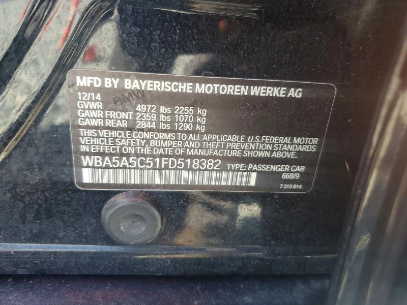 Aukcja sprzedaży 2015 Bmw 528, vin: WBA5A5C51FD518382, numer aukcji: 66333226