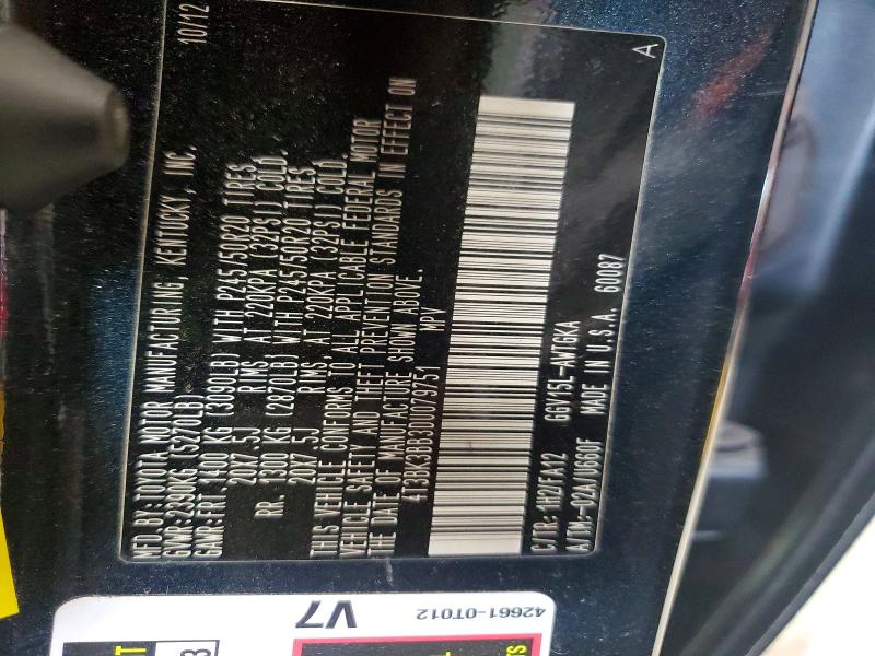 Продаж на аукціоні авто 2013 Toyota Venza, vin: 4T3BK3BB3DU079751, номер лоту: 63926586