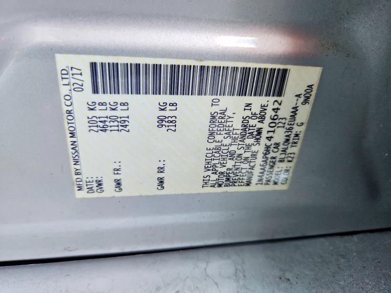 Aukcja sprzedaży 2017 Nissan Maxima, vin: 1N4AA6AP6HC410642, numer aukcji: 66808656