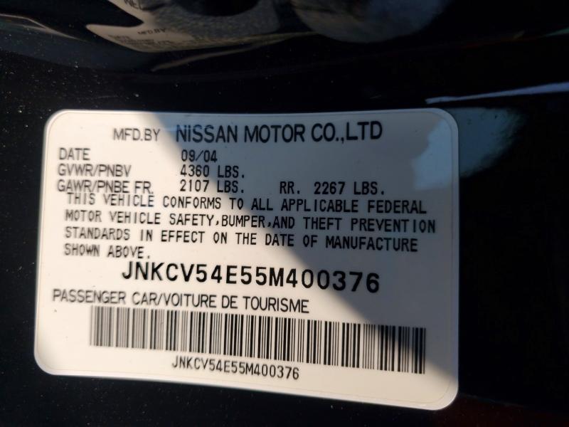 Продажа на аукционе авто 2005 Infiniti G35, vin: JNKCV54E55M400376, номер лота: 64551306