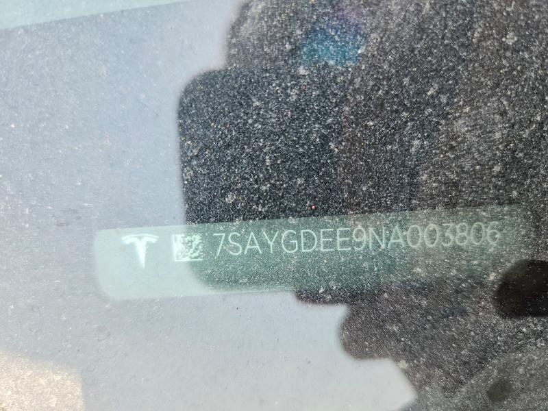 Aukcja sprzedaży 2022 Tesla Model  Y, vin: 7SAYGDEE9NA003806, numer aukcji: 66192796
