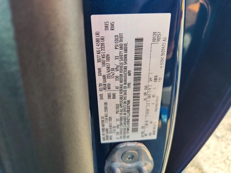 Продаж на аукціоні авто 2020 Ford Escape, vin: 1FMCU0BZ1LUB20766, номер лоту: 66734816