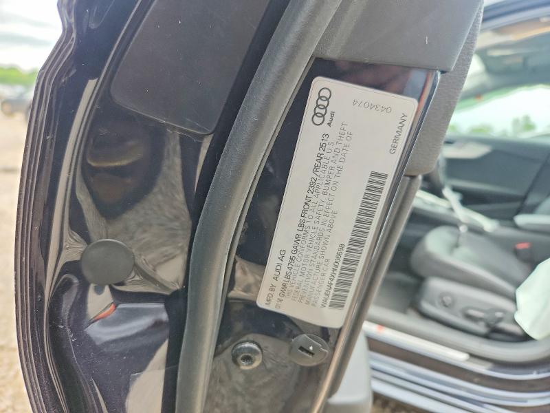 63907556 :رقم المزاد ، WAUENAF4XHN006598 vin ، 2017 Audi A4 مزاد بيع
