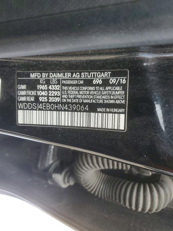 Продажа на аукционе авто 2017 Mercedes-benz Cla, vin: WDDSJ4EB0HN439064, номер лота: 63649986