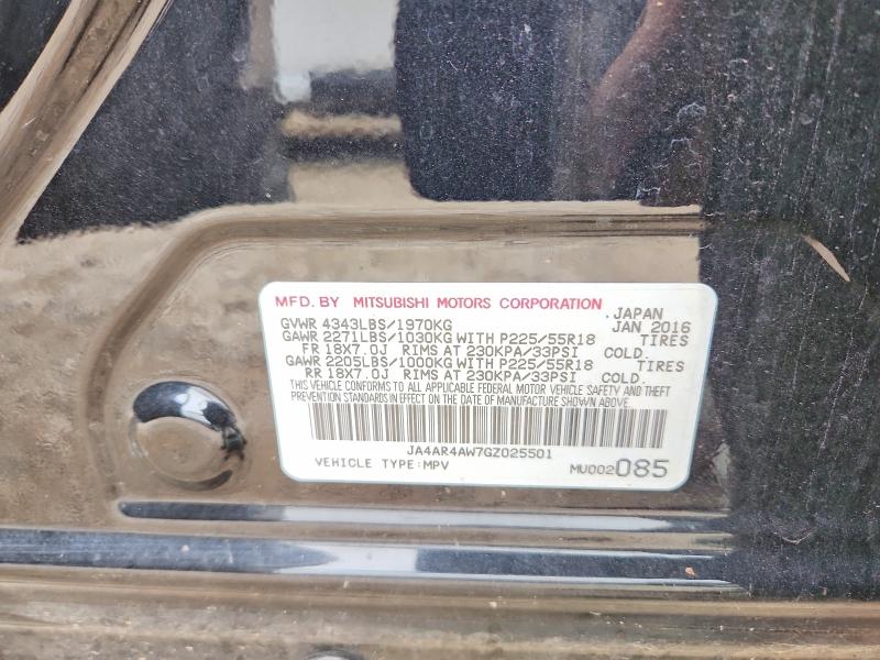 Auction sale of the 2016 Mitsubishi Outlander Sport, vin: JA4AR4AW7GZ025501, lot number: 64844496