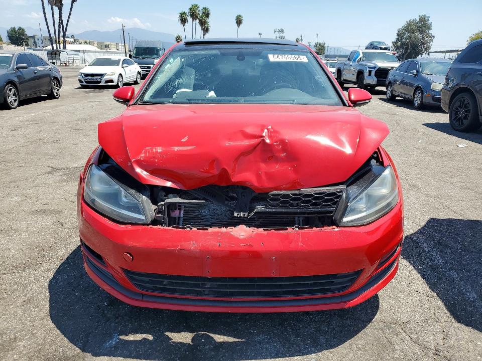 2016 Volkswagen Golf მანქანა იყიდება აუქციონზე, vin: 3VW217AU7GM010707, აუქციონის ნომერი: 64766666