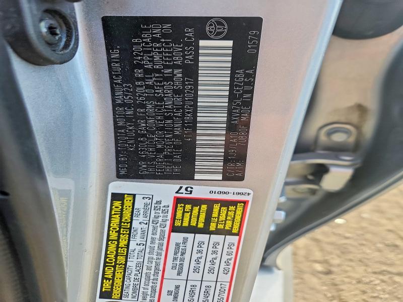 Aukcja sprzedaży 2023 Toyota Camry, vin: 4T1F11BKXPU102917, numer aukcji: 66653536
