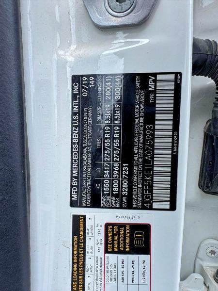 Продажа на аукционе авто 2020 Mercedes-benz Gls, vin: 4JGFF5KE1LA075993, номер лота: 65990816
