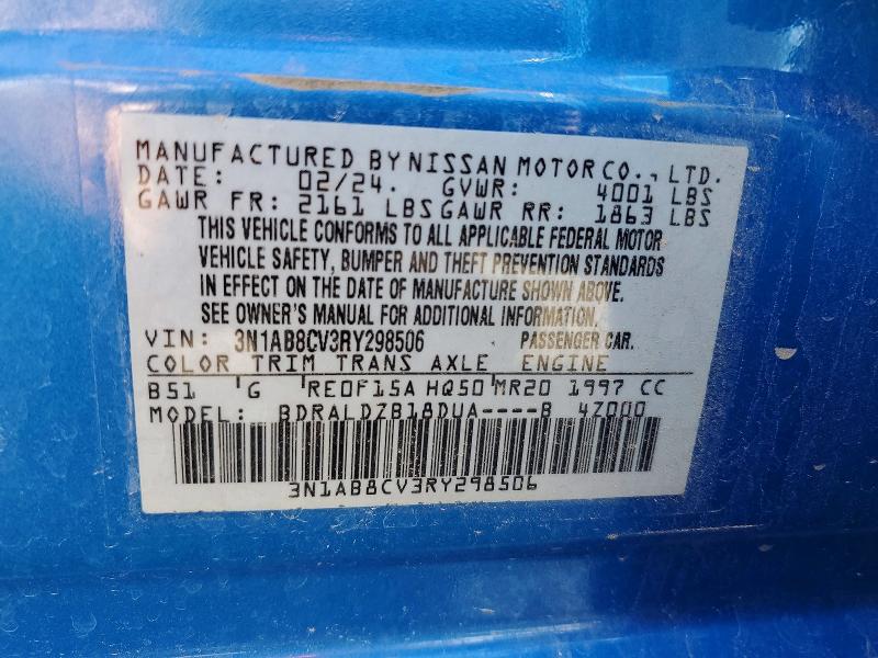 66131226 :رقم المزاد ، 3N1AB8CV3RY298506 vin ، 2024 Nissan Sentra مزاد بيع