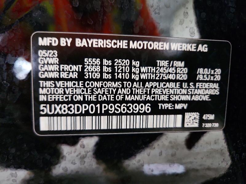 Aukcja sprzedaży 2023 Bmw X3, vin: 5UX83DP01P9S63996, numer aukcji: 63483736