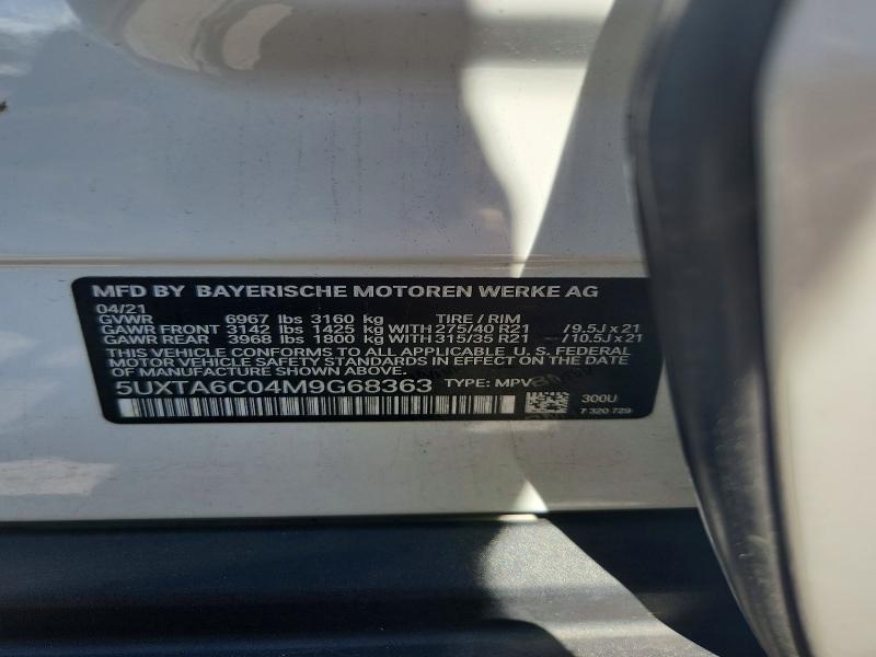 66467156 :رقم المزاد ، 5UXTA6C04M9G68363 vin ، 2021 Bmw X5 مزاد بيع