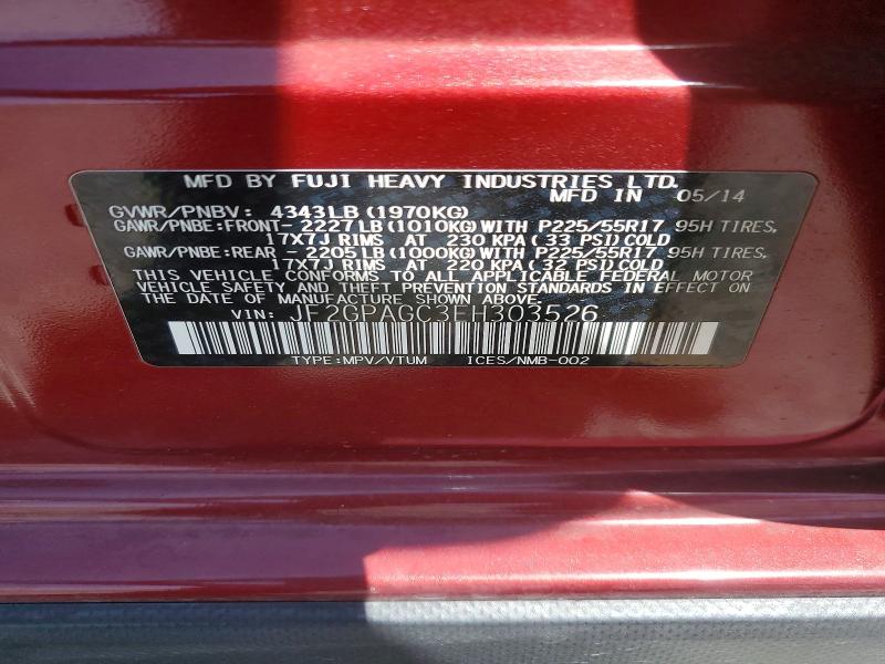 Продаж на аукціоні авто 2014 Subaru Xv Crosstrek, vin: JF2GPAGC3EH303526, номер лоту: 65598846