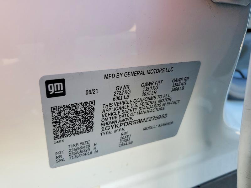 Aukcja sprzedaży 2021 Cadillac Xt6, vin: 1GYKPDRS8MZ235953, numer aukcji: 66097836