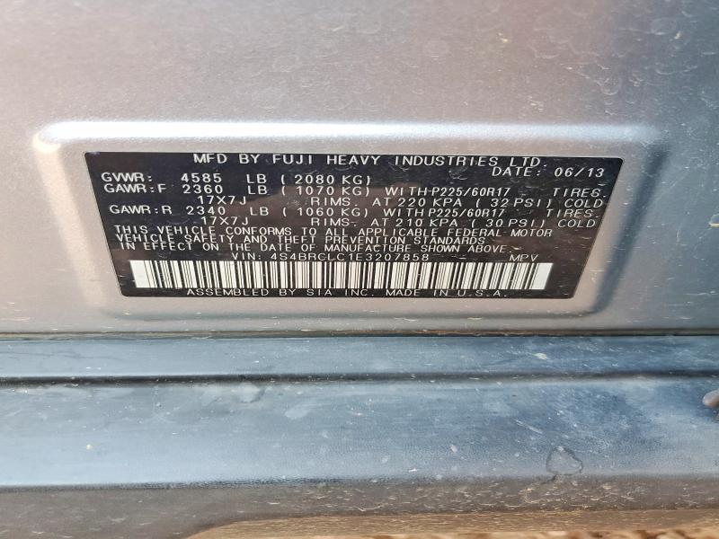 Продажа на аукционе авто 2014 Subaru Outback, vin: 4S4BRCLC1E3207858, номер лота: 62714466