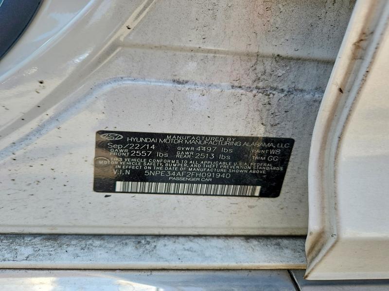 Aukcja sprzedaży 2015 Hyundai Sonata, vin: 5NPE34AF2FH091940, numer aukcji: 65507456