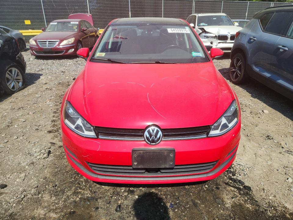 2017 Volkswagen Golf მანქანა იყიდება აუქციონზე, vin: 3VW217AU5HM076030, აუქციონის ნომერი: 64559976