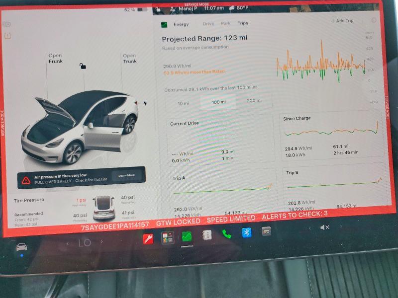 Aukcja sprzedaży 2023 Tesla Model Y, vin: 7SAYGDEE1PA114157, numer aukcji: 65467566