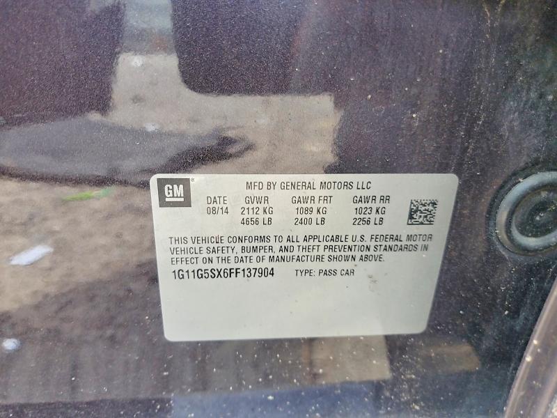 Aukcja sprzedaży 2015 Chevrolet Malibu, vin: 1G11G5SX6FF137904, numer aukcji: 66041706