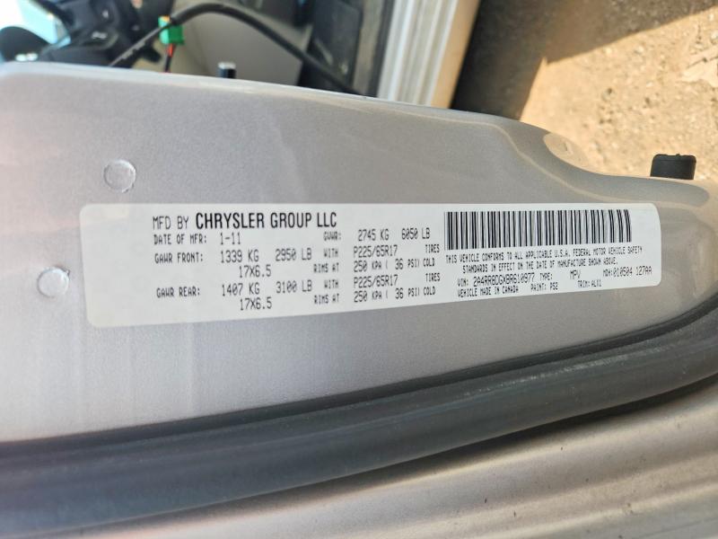 Продаж на аукціоні авто 2011 Chrysler Town & Country, vin: 2A4RR8DGXBR610977, номер лоту: 65626806