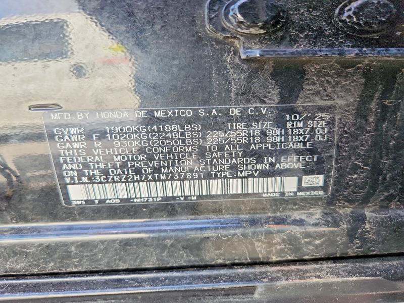 Aukcja sprzedaży 2026 Honda Hr-v, vin: 3CZRZ2H7XTM737891, numer aukcji: 66106036