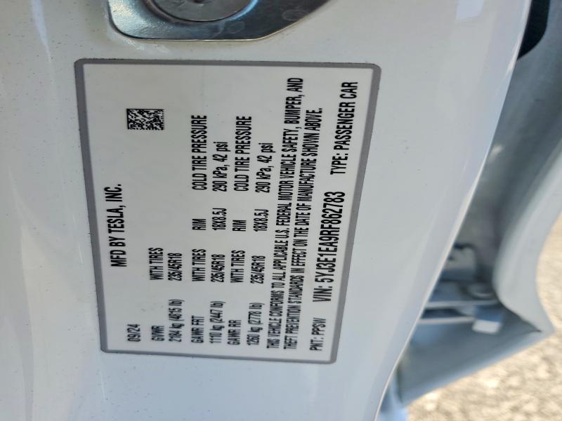Aukcja sprzedaży 2024 Tesla Model 3, vin: 5YJ3E1EA9RF862783, numer aukcji: 65860896