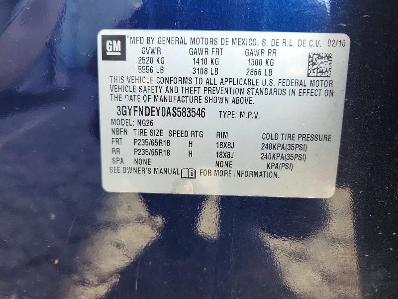 Продажа на аукционе авто 2010 Cadillac Srx, vin: 3GYFNDEY0AS583546, номер лота: 66847806