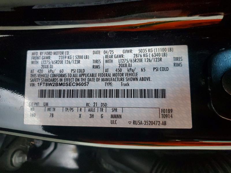 Продажа на аукционе авто 2025 Ford F250, vin: 1FT8W2BM0SEC96057, номер лота: 65739656