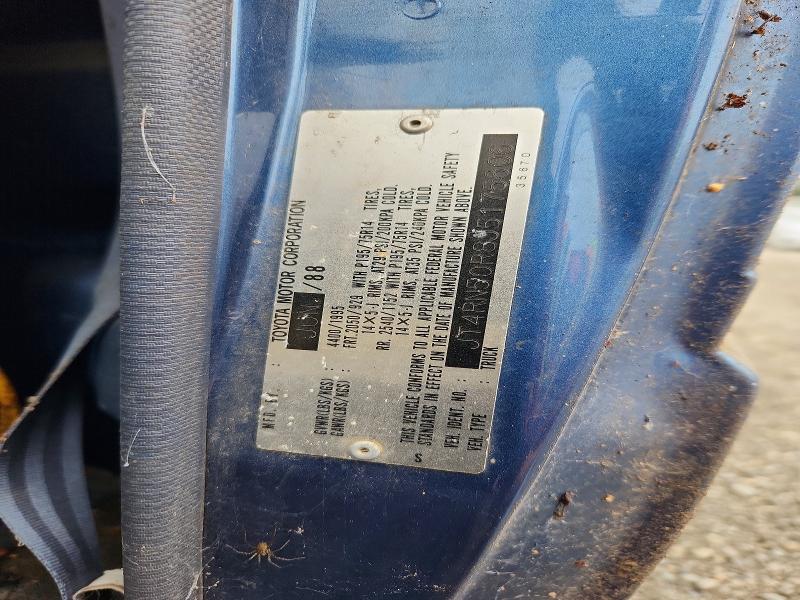 62539346 :رقم المزاد ، JT4RN50R8J5175606 vin ، 1988 Toyota Pickup مزاد بيع