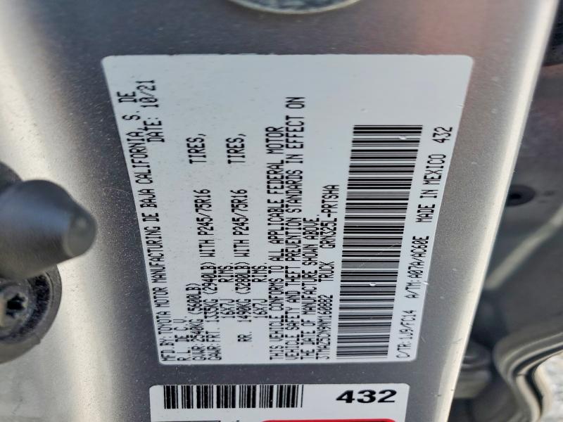 2022 Toyota Tacoma მანქანა იყიდება აუქციონზე, vin: 3TMAZ5CN9NM160882, აუქციონის ნომერი: 66494636