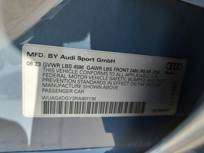 Aukcja sprzedaży 2024 Audi Rs3, vin: WUAG4DGY3RA901136, numer aukcji: 63767676