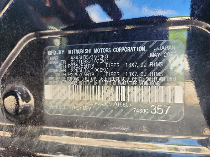 Продажа на аукционе авто 2022 Mitsubishi Outlander Sport, vin: JA4APVAU0NU015607, номер лота: 63449726