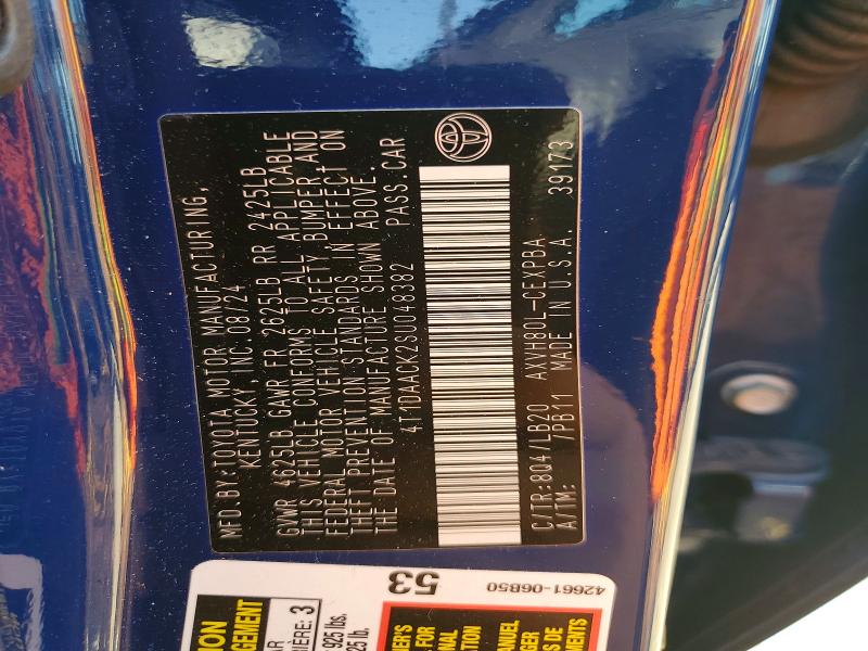 Продаж на аукціоні авто 2025 Toyota Camry, vin: 4T1DAACK2SU048382, номер лоту: 63908076