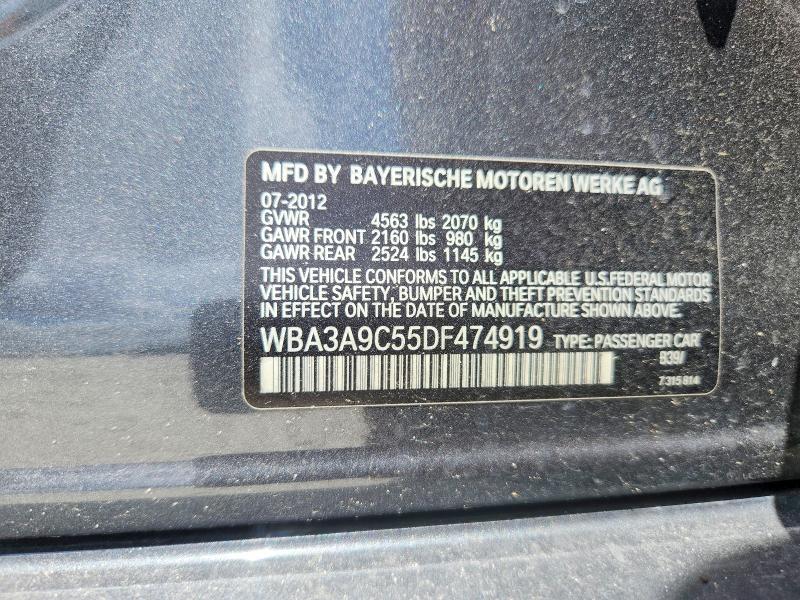 Aukcja sprzedaży 2013 Bmw 335, vin: WBA3A9C55DF474919, numer aukcji: 85462395