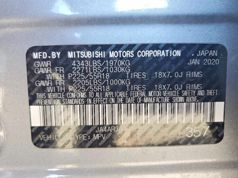 Продажа на аукционе авто 2020 Mitsubishi Outlander Sport, vin: JA4AR3AU2LU025776, номер лота: 66079616