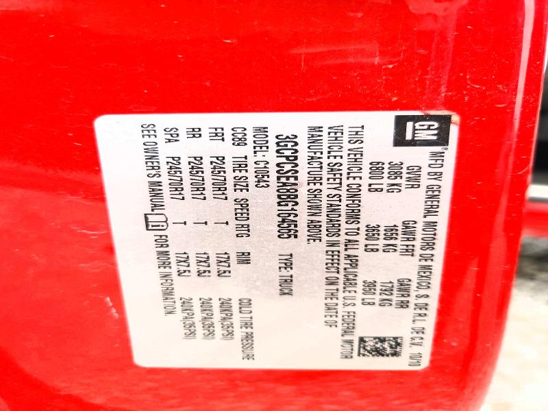 66840376 :رقم المزاد ، 3GCPCSEA8BG164565 vin ، 2011 Chevrolet Silverado مزاد بيع