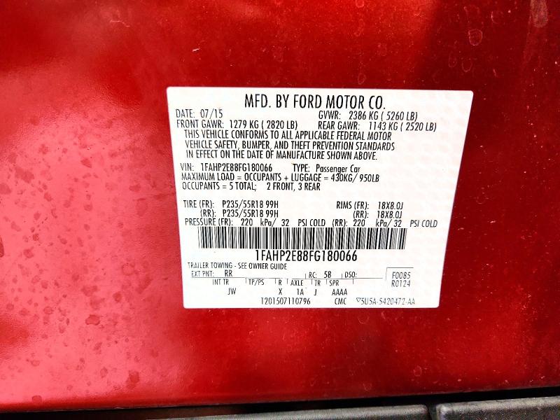 Продаж на аукціоні авто 2015 Ford Taurus, vin: 1FAHP2E88FG180066, номер лоту: 66111396