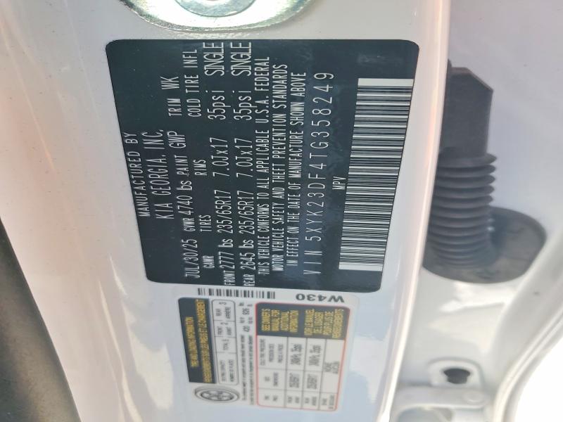 2026 Kia Sportage მანქანა იყიდება აუქციონზე, vin: 5XYK23DF4TG358249, აუქციონის ნომერი: 66381966