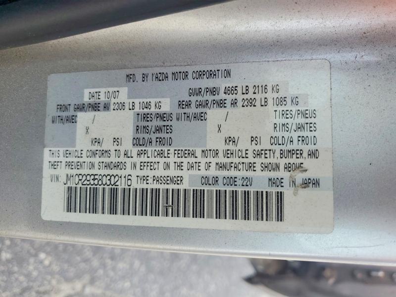 Aukcja sprzedaży 2008 Mazda 5, vin: JM1CR293580302116, numer aukcji: 64864246