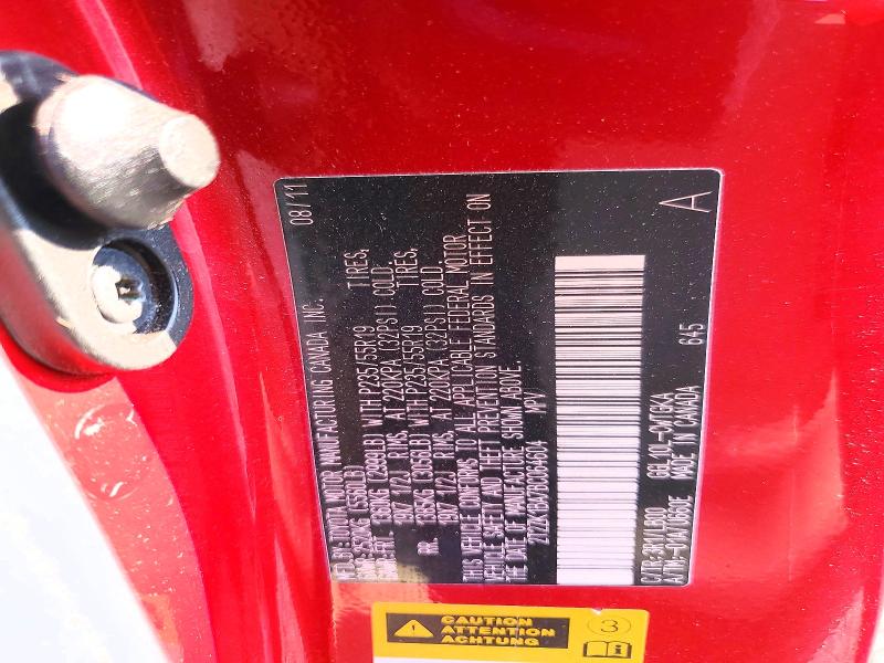Aukcja sprzedaży 2011 Lexus Rx, vin: 2T2ZK1BA7BC064604, numer aukcji: 64777496