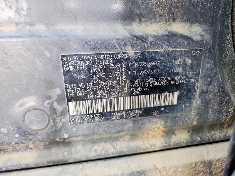 Продажа на аукционе авто 2020 Toyota Rav4, vin: JTMP1RFV0LD054012, номер лота: 64326636