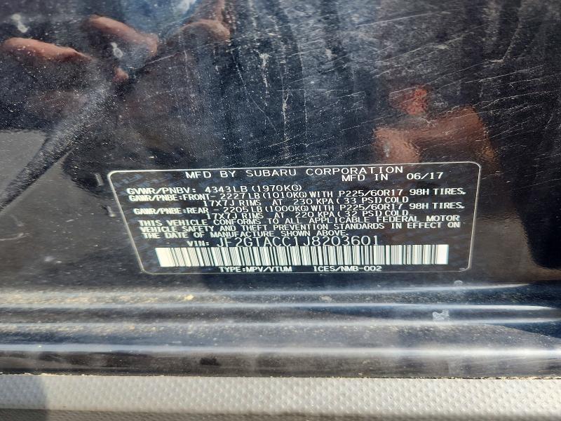 Продаж на аукціоні авто 2018 Subaru Crosstrek, vin: JF2GTACC1J8203601, номер лоту: 64421076