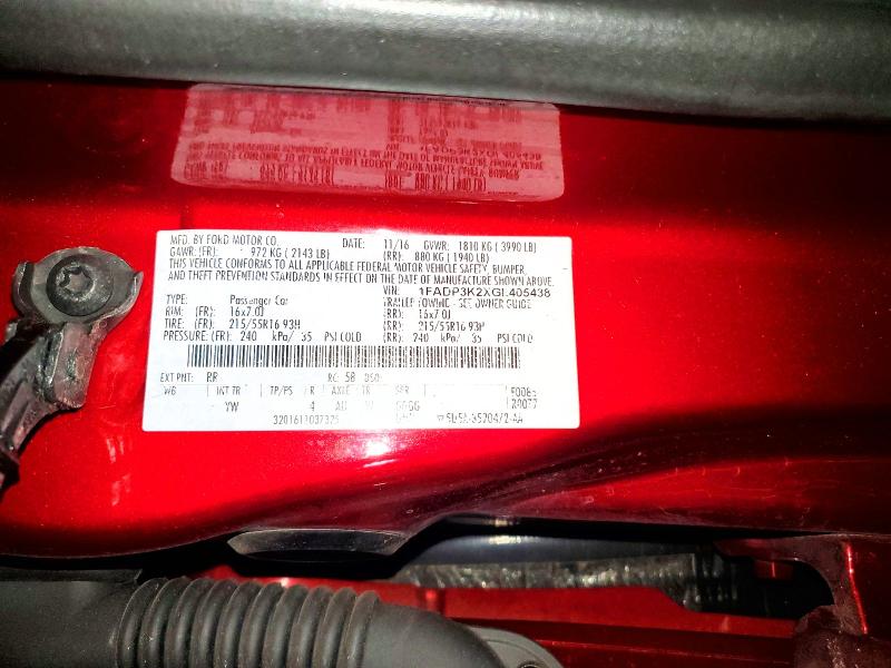Продаж на аукціоні авто 2016 Ford Focus, vin: 1FADP3K2XGL405438, номер лоту: 66477816
