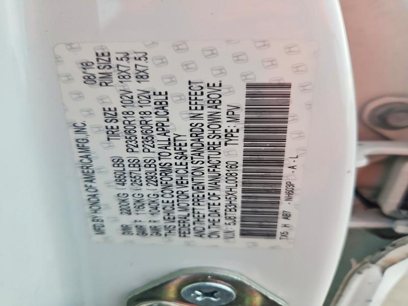 Aukcja sprzedaży 2017 Acura Rdx, vin: 5J8TB3H5XHL008160, numer aukcji: 65354166