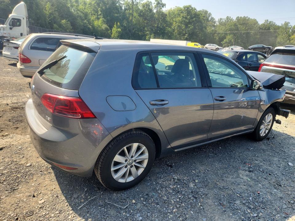 65115116 :رقم المزاد ، 3VW217AU6FM010244 vin ، 2015 Volkswagen Golf مزاد بيع