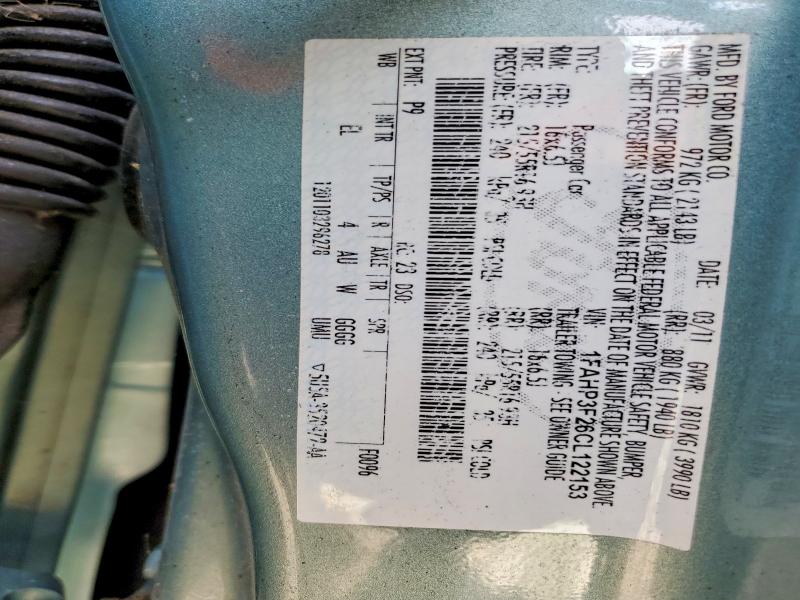 Продажа на аукционе авто 2012 Ford Focus, vin: 1FAHP3F26CL122153, номер лота: 65367276